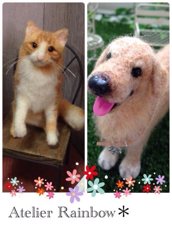 全商品オープニング価格！ ☆オーダー受付中☆羊毛フェルトで作る愛犬、愛猫、ペットちゃん 羊毛フェルト