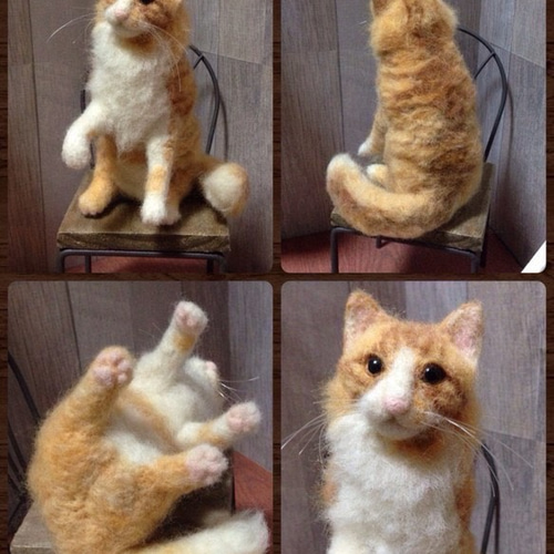 ☆オーダー受付中☆羊毛フェルトで作る愛犬、愛猫、ペットちゃん