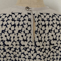 new꙳★*ﾟ 袖ふんわり 総刺繍  ワンピース 両サイドポケットあり 3枚目の画像