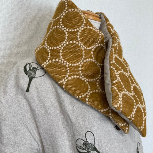 ミナペルホネン tambourine あったかダウンマフラー マフラー m,cafe  