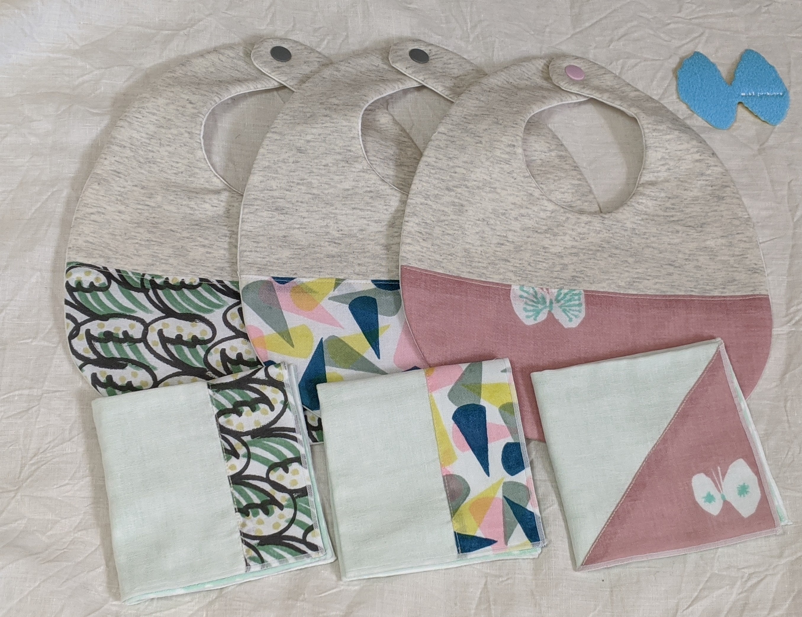 2・ミナペルホネンガーゼハンカチhanahane ハンドメイド