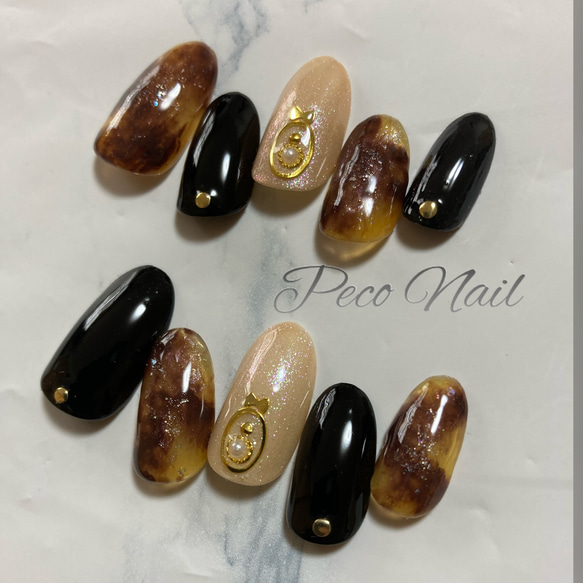 閲覧ページ ネイルチップ N269》既成ネイルチップ24枚セット フット ペディ 埋めつくし