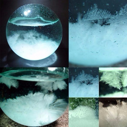 球の世界（mini）【ストームグラス】*結晶観察　天気管 5枚目の画像
