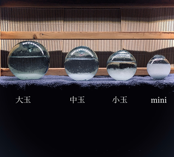 球の世界（mini）【ストームグラス】*結晶観察　天気管 6枚目の画像