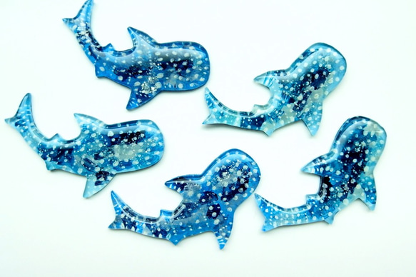 ジンベイザメの帯留め【受注制作】ジンベエザメ　鮫 サメ 魚 15枚目の画像