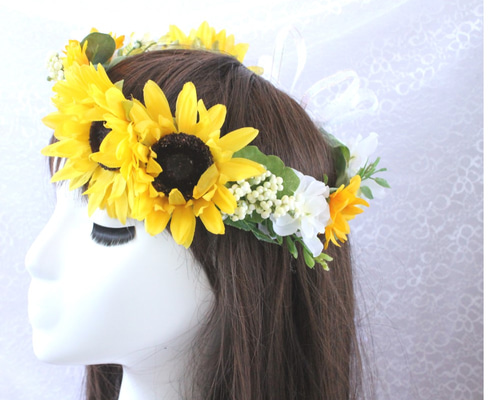 まぴ様のご確認用です♡ひまわり花かんむり 0_3f1315bbf8446a44464765fec114