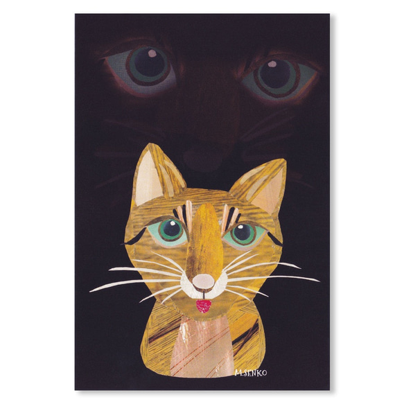 ポストカード４枚セット「猫A」 3枚目の画像