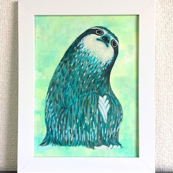 ピンクとホオジロザメ／アクリル画 絵画 miya 通販 4560107｜Creema