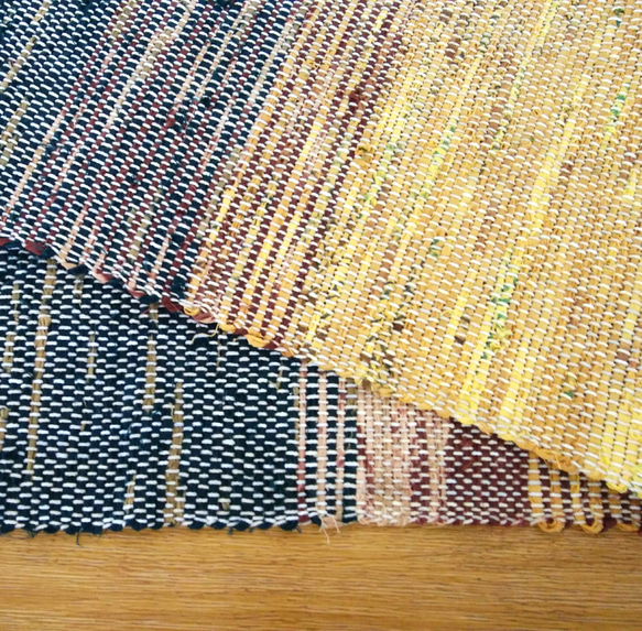 裂き織りテーブルマット【送料無料】 2枚目の画像