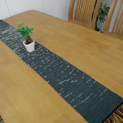 裂き織りのテーブルランナー【送料無料】 1枚目の画像