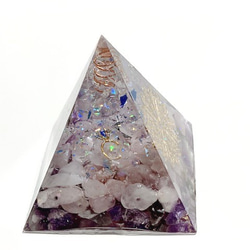 オルゴナイト　ピラミッド　ベビーリング　サファイア 4枚目の画像