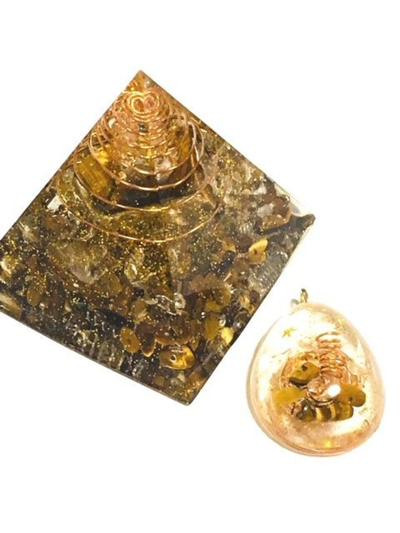 オルゴナイト　ピラミッド　四大元素　土 3枚目の画像