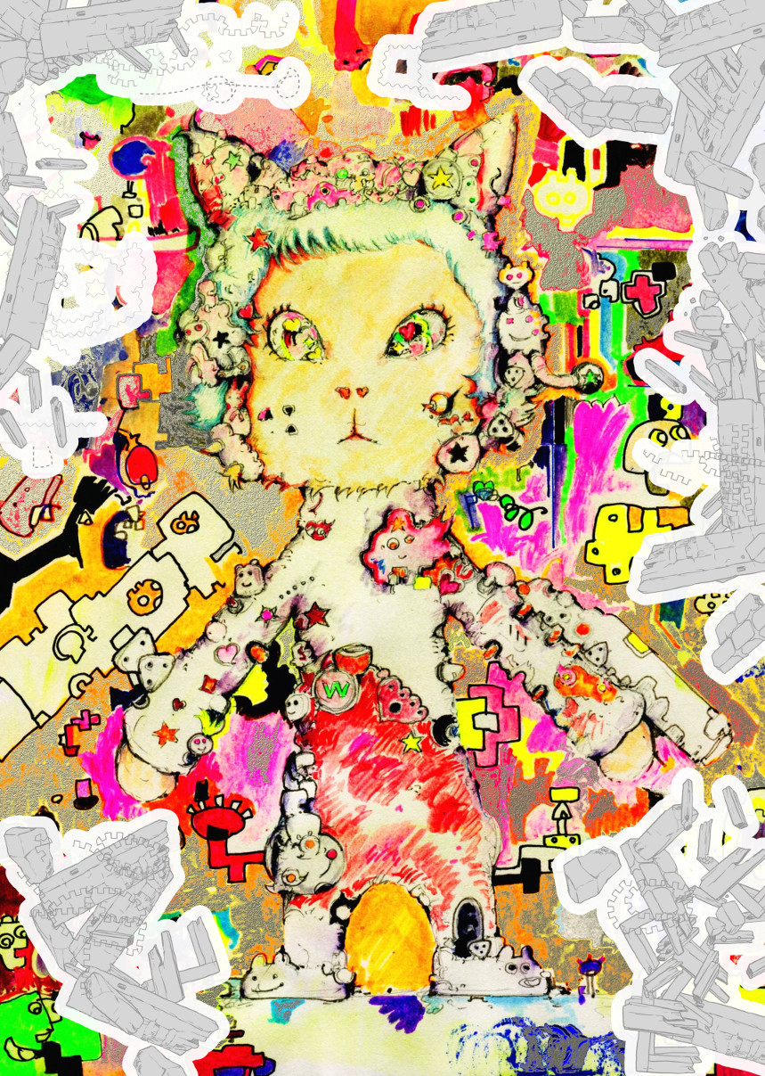 A4ミニポスター 猫だけどアメリカザリガニちゃん 写真