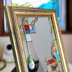 Antique Gold Table mirror 『ArtDeco』 第1張的照片