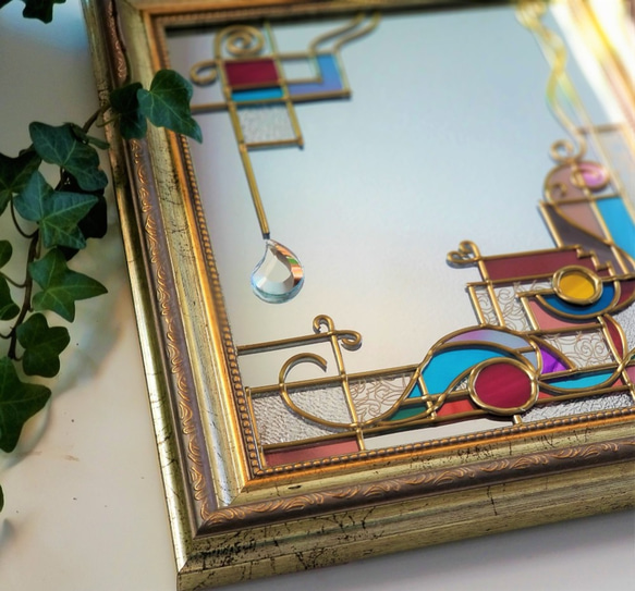 Antique Gold Table mirror 『ArtDeco』 第6張的照片