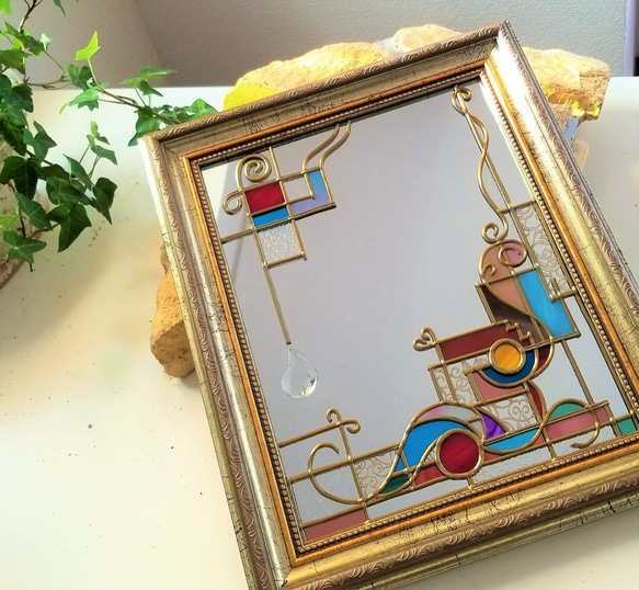 Antique Gold Table mirror 『ArtDeco』 第8張的照片