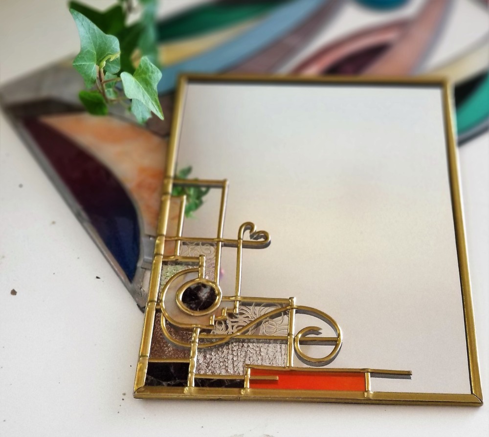 受注：卓上ミラー☆ArtDeco3