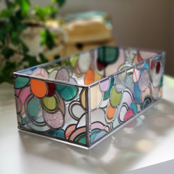 Glass art Tissue case 　 “Ring” refreshing 第5張的照片