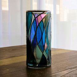 GlassArt Glass column vase “Cenote” 第8張的照片