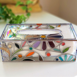 Order: Glass art Tissue case 　 Autumn Banquet 第10張的照片