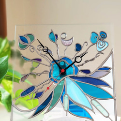 Glass clock with selectable needle "Fairy Forest" 第7張的照片
