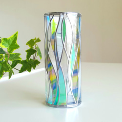 GlassArt Glass column vase “Cenote” 第1張的照片