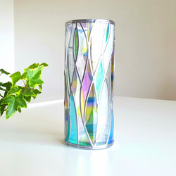 GlassArt Glass column vase “Cenote” 第6張的照片