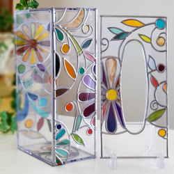 Order: Glass art Tissue case 　 Autumn Banquet 第5張的照片