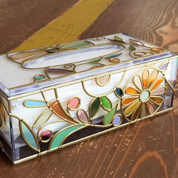 Order: Glass art Tissue case 　 Autumn Banquet 第10張的照片