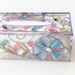 Order: Glass art Tissue case 　 Autumn Banquet 第7張的照片