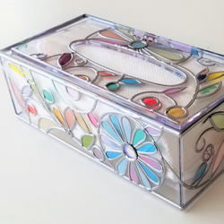 Order: Glass art Tissue case 　 Autumn Banquet 第8張的照片