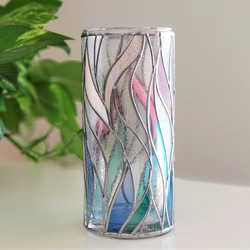 GlassArt Glass column vase “Cenote” 第1張的照片