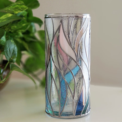 GlassArt Glass column vase “Cenote” 第4張的照片