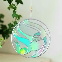 Round ornament "Goddess of light" 第7張的照片