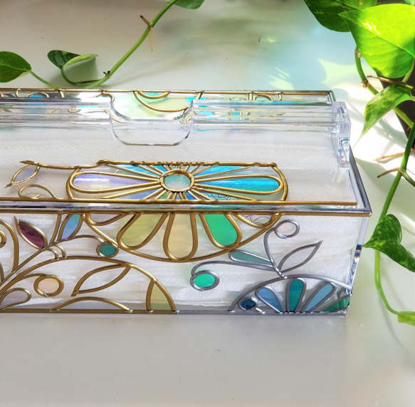 Order :Glass art paper towel case "Feast of light" 第6張的照片