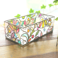 Order: Glass art Tissue case 　 Spring Banquet 第1張的照片