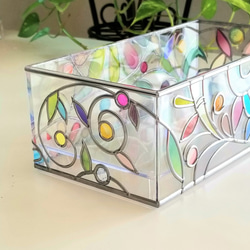 Order: Glass art Tissue case 　 Spring Banquet 第3張的照片