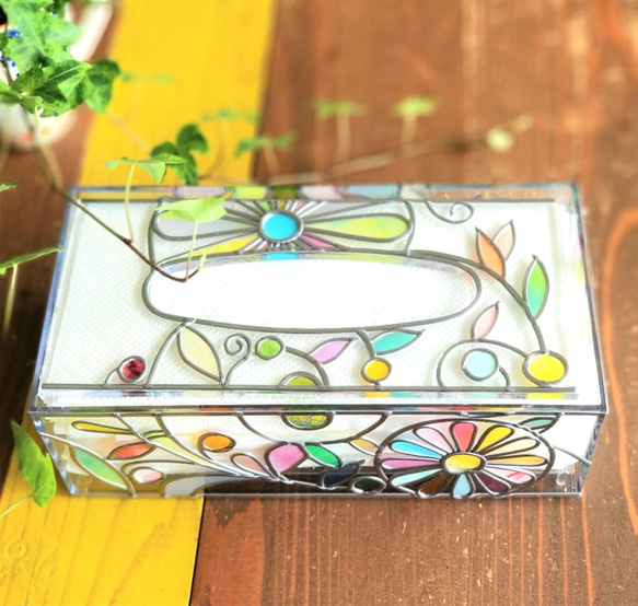 Order: Glass art Tissue case 　 Spring Banquet 第7張的照片