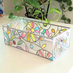 Order: Glass art Tissue case 　 Spring Banquet 第9張的照片