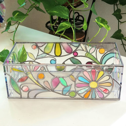 Order: Glass art Tissue case 　 Spring Banquet 第10張的照片