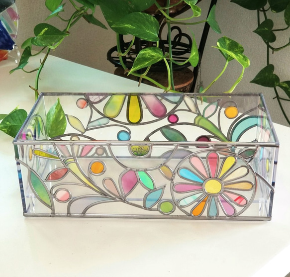 Order: Glass art Tissue case 　 Spring Banquet 第10張的照片