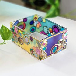 Glass art Mini Tissue case　Witch's box 第1張的照片