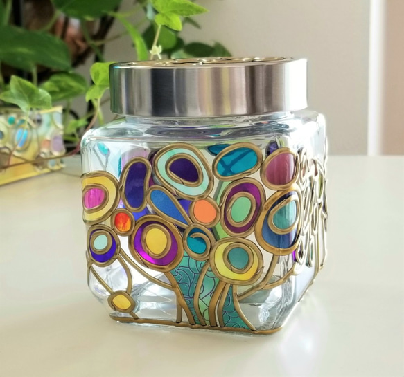 Glass art "Beautiful Witch Canister ２" 第1張的照片