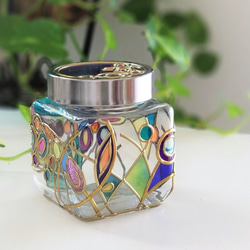 Glass art "Beautiful Witch Canister ２" 第4張的照片