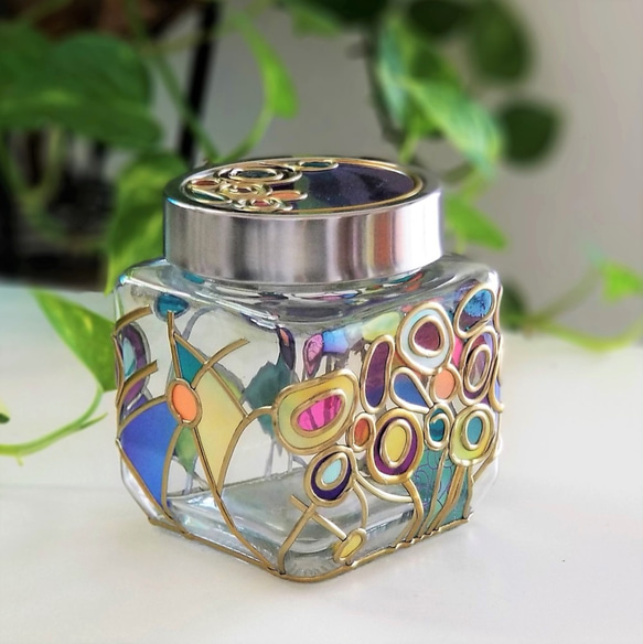 Glass art "Beautiful Witch Canister ２" 第9張的照片