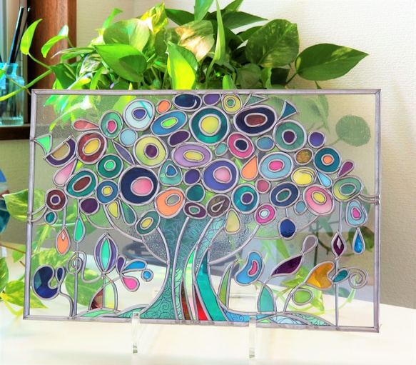 Glass art decorative shield "Alohomora" 第10張的照片