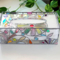 Order: Glass art Tissue case 　 Spring Banquet 第4張的照片