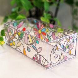 Order: Glass art Tissue case 　 Spring Banquet 第6張的照片