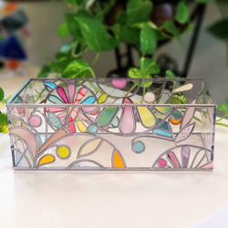 Order: Glass art Tissue case 　 Spring Banquet 第8張的照片