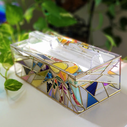 Glass art paper towel case "Ryukyu sun＆moon"" 第10張的照片